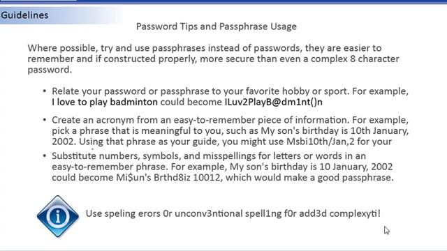 Policy Awareness - Password Policy смотреть онлайн
