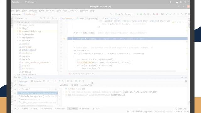 UDB Time Travel Debugger C/ C++ - CLion demo смотреть онлайн