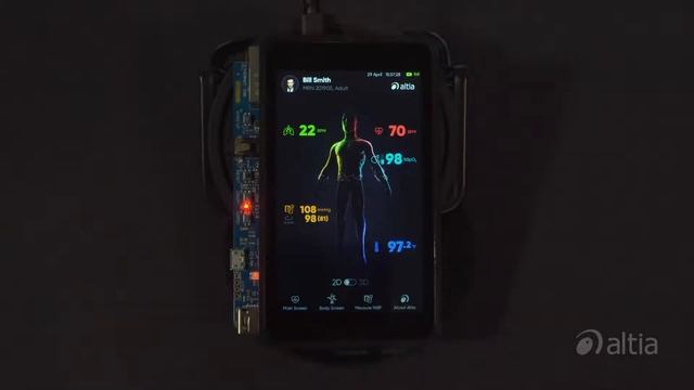 Altia in Action | Health Monitor GUI on STMicroelectronics STM32MP1 смотреть онлайн