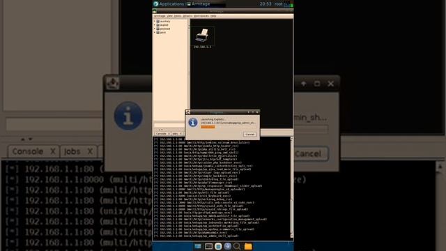 Scanning routers with armitage 2 vulnerability founded and executed смотреть онлайн