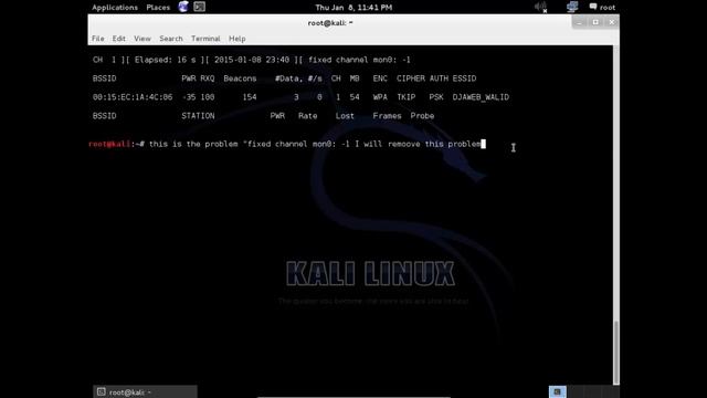 I Can't stop - Kali linux "fixed channel mon0 : -1" смотреть онлайн