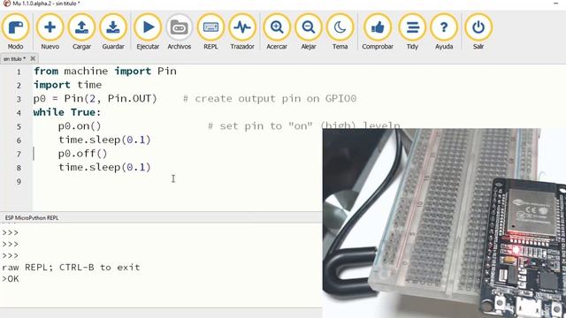 Lección 2 ESP32: GPIO out смотреть онлайн