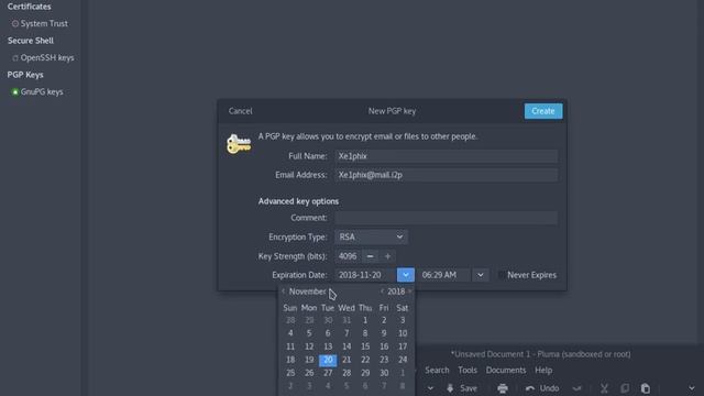 Using Seahorse To Create A GPG Key смотреть онлайн