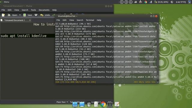 How to install kdenLive in Linux | Ubuntu смотреть онлайн