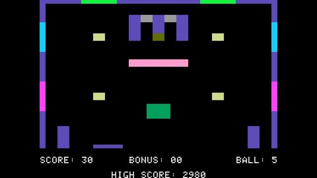 Pinball - (1978) - Apple II - gameplay HD смотреть онлайн