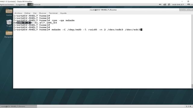 Creando Raid0 en RedHat 7 смотреть онлайн