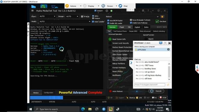 All Vivo MTK Android 11 (Security Patch 2021-05-01) FRP removed by Hydra Tool смотреть онлайн