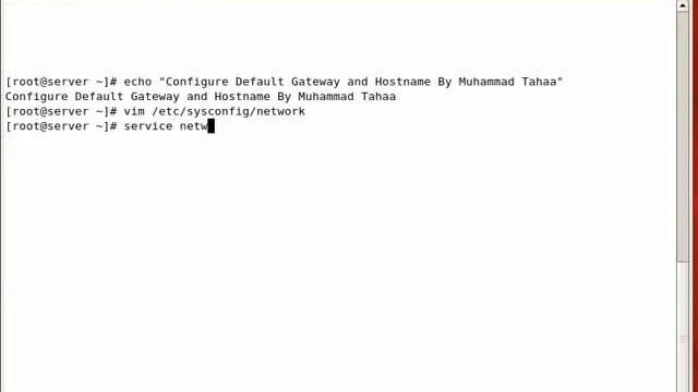 02- Configure Default Gateway and Hostname http://stshare.net смотреть онлайн