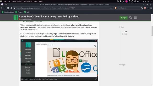 Manjaro Gives Option for Office Suite смотреть онлайн