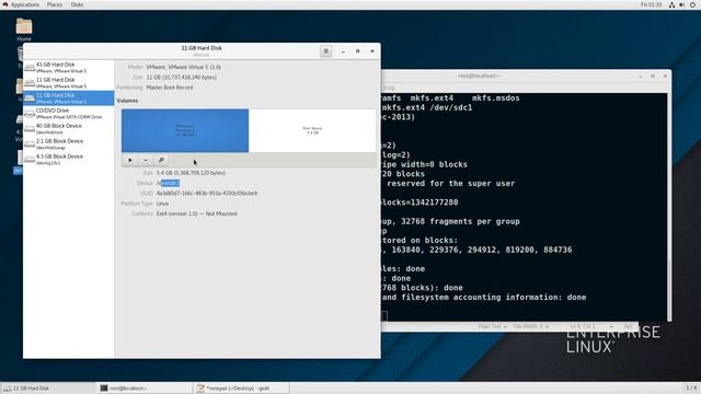 Creating Managing Disk Partition In Red Hat Linux / Hindi смотреть онлайн