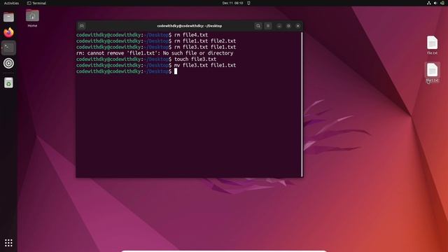 Delete and move file in Linux смотреть онлайн