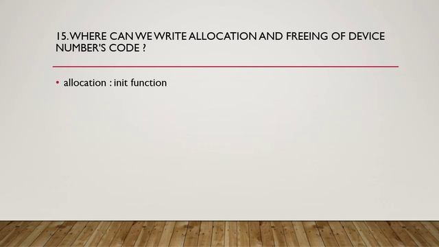 Where can we write allocation and freeing of device numbers code? смотреть онлайн