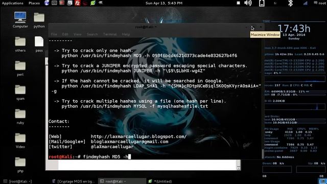 فك تشفير اي هاش في دقائق في كالي لينكس kali linux hash cracking смотреть онлайн