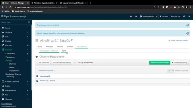 UYUNI - Linux Patchmanagement Teil 2 (Chynnel und Repository) смотреть онлайн
