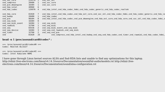 Ubuntu: Low sound volume with Sunrise Point-LP HD Audio (ALC3227) in HP 15-BS576TX laptop смотреть онлайн
