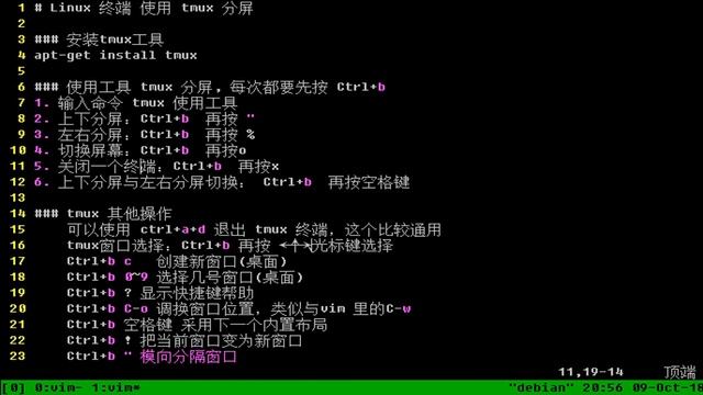 Linux 终端 使用 tmux 分屏 смотреть онлайн