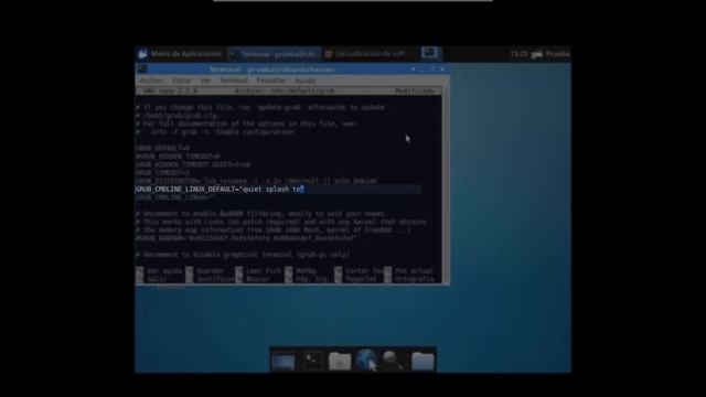Edit default grub on Linux Ubuntu Server / Xubuntu. смотреть онлайн