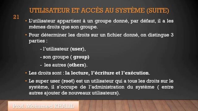 04 - UNIX - NOYAU SHELL, UTILISATEUR & FICHIERS - BECOME ENGINEER смотреть онлайн