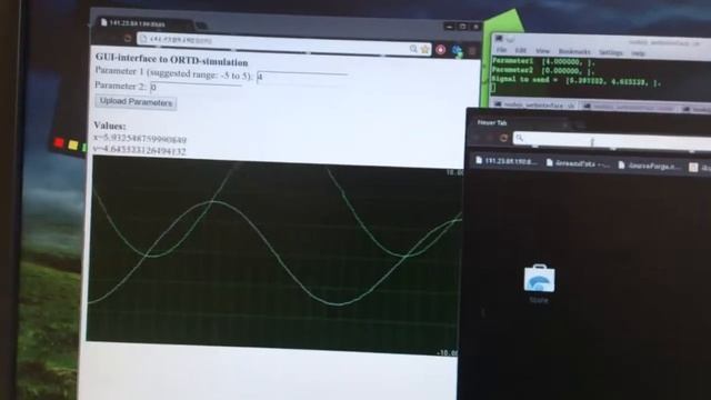 An online-updated plot in a web-interface to OpenRTDynamics смотреть онлайн