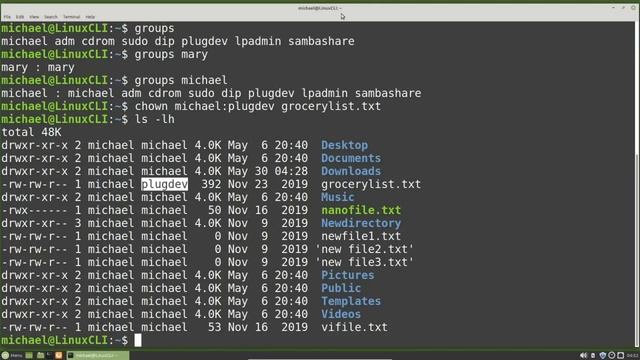 Linux Command Line (22) File Ownership смотреть онлайн