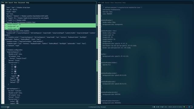 Hyprland Waybar Config