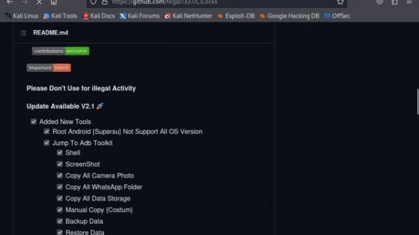 Install Cilocks in (Kali Linux)