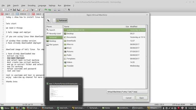 How to install linux kali on Vmplayer 2017 Window and linux mint tutorial смотреть онлайн