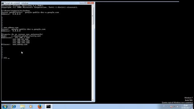 L'interrogazione dei DNS con NSLOOKUP [LEZIONE N#80 - CORSO DI ETHICAL HACKING] смотреть онлайн
