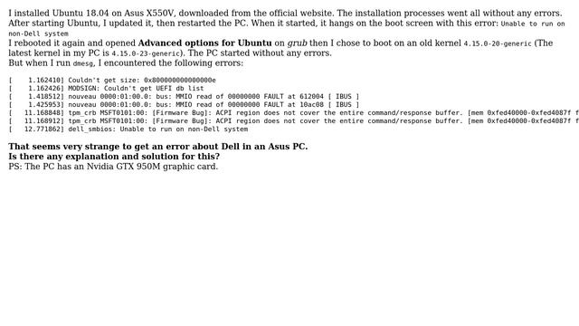 Ubuntu: Unable to run on non-Dell system смотреть онлайн