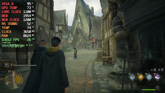 Hogwarts Legacy | Ryzen 5 3500U | VEGA 8 | 12GB RAM | 35W TDP [Lenovo Ideapad S145] смотреть онлайн