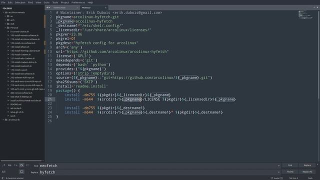 ArcoLinux : 3669 Workflow - how to create, build and post packages - hyfetch смотреть онлайн