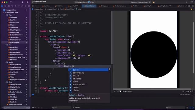 Instagram Clone Series -2 SwiftUI iOS - Profile Screen - Speed Code,Project with Build's Confidence смотреть онлайн