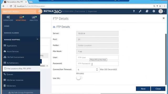 File Monitoring in BizTalk360 смотреть онлайн