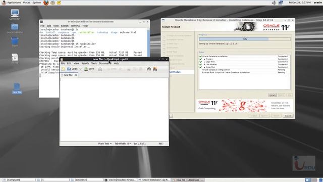 ORACLE OCA 11g Lecture 10 (Oracle typical installation on Linux ) смотреть онлайн