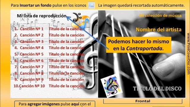 Carátula imprimible de papel. PrintCoverDisc - Crear e Imprimir. смотреть онлайн