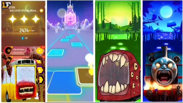 Thomas The Train Exe vs Train Eater vs Siren Head vs Bus Eater - Tiles Hop EDM Rush смотреть онлайн