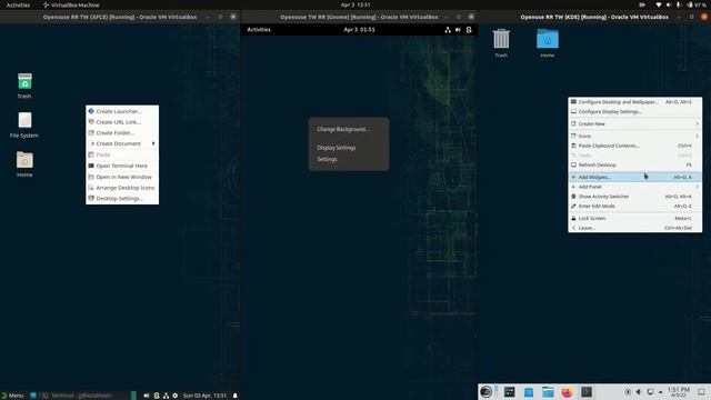 OpenSUSE (XFCE) vs (Gnome) vs (KDE) смотреть онлайн