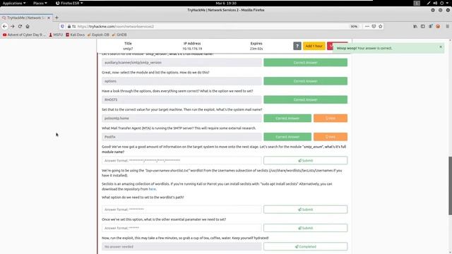 TryHackMe Network Services 2 Understanding, Enumerating and Exploiting SMTP CTF Walkthrough смотреть онлайн