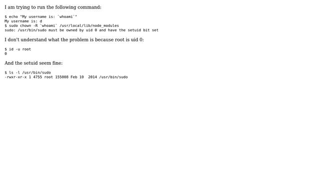 Ubuntu: sudo must be owned by uid 0 and have the setuid bit set (2 Solutions!!) смотреть онлайн