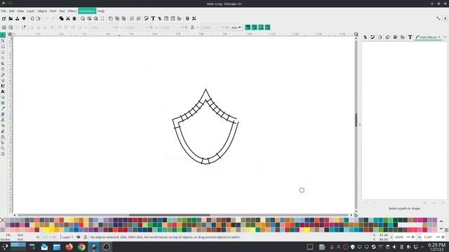 Inkstitch - Request for help x2, the A bezier satin, and the shield satin смотреть онлайн