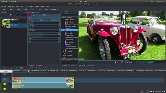 Kdenlive V19 Tutorial: How To Crop Resize And Scale Video Clips Change Video Dimensions & Position смотреть онлайн