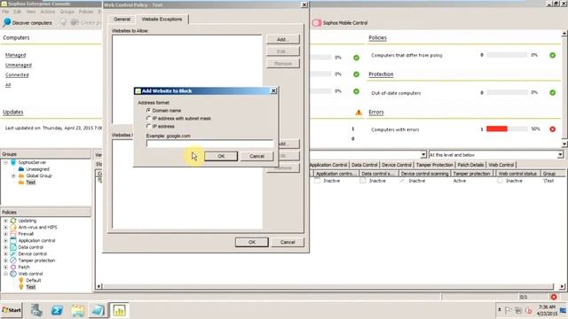 [SOPHOS ENDPOINT SECURITY] - Web Control смотреть онлайн