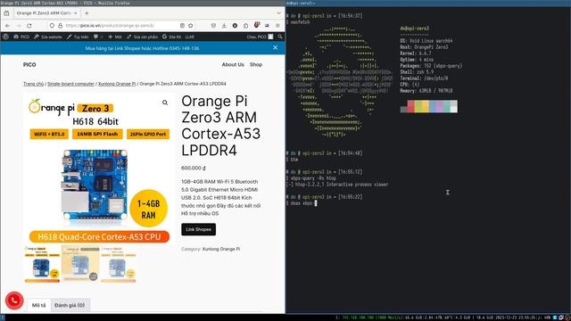 Void Linux on Orange Pi Zero 3 смотреть онлайн