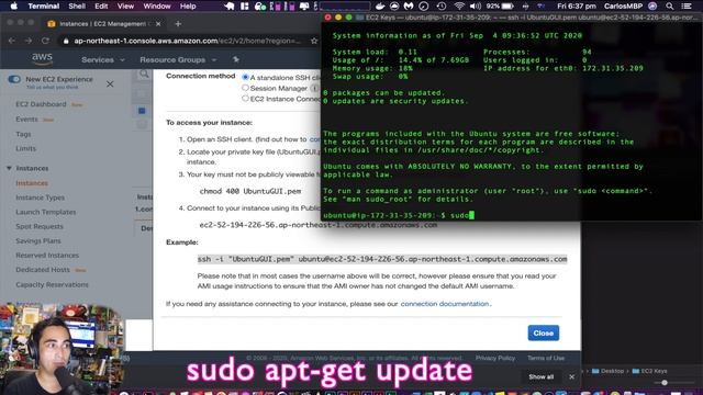 TUTORIAL - How to Install a GUI in AWS EC2 Ubuntu Instance. смотреть онлайн