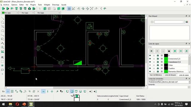 LibreCAD - Plano Electrico - 02 смотреть онлайн