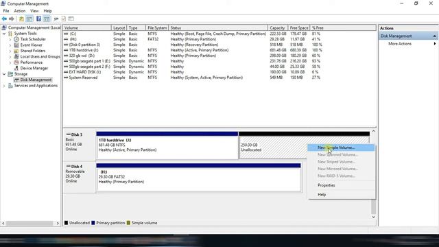 Make partition on the hard disk by dividing the disk space into three partitions// BY #COPA_ITI_LAB смотреть онлайн