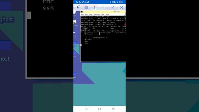 Seeker tracking location in Kali Linux Android смотреть онлайн
