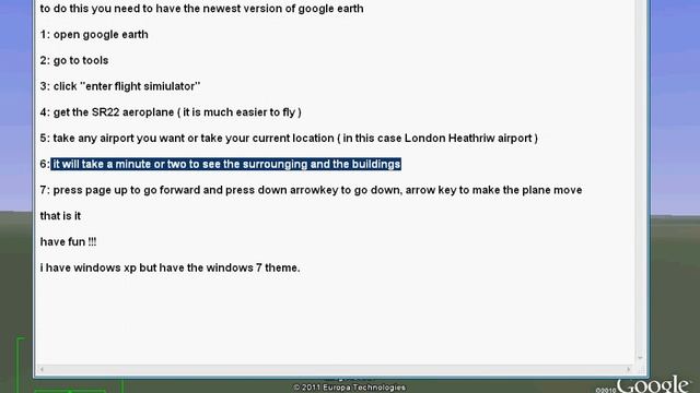 Flight Simulator on Google Earth смотреть онлайн