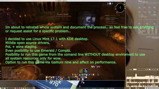 WoW on Linux [proprietary drivers] смотреть онлайн