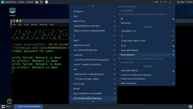 Create Unlimited Fake Wi-Fi Networks | Beacon Flood Attack | mdk3 and mdk4 смотреть онлайн